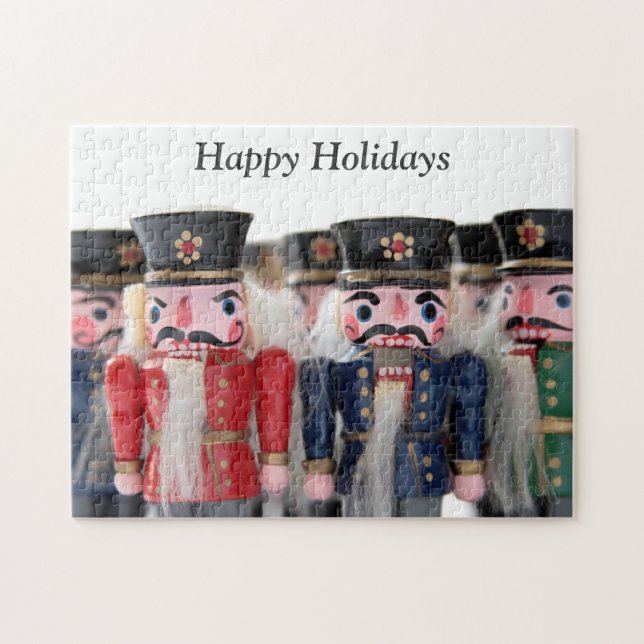 nutcrackers group happy holidays puzzle (Horizontal)