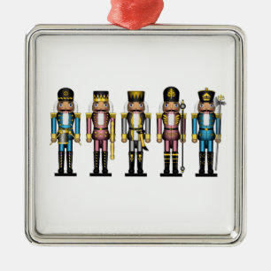 Nutcrackers in Transgender Colours Metal Tree Decoration