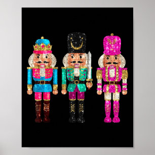 Nutcrackers Merry Christmas Funny Xmas Men Women  Poster