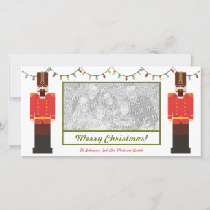 Nutcrackers, Merry Christmas, Photo Card Template
