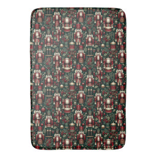 Nutcrackers Pattern Bath Mat