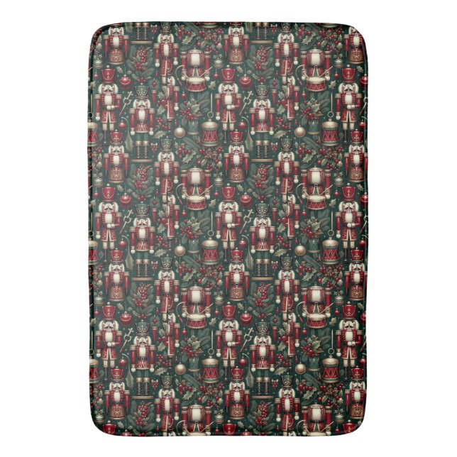 Nutcrackers Pattern Bath Mat (Front Vertical)