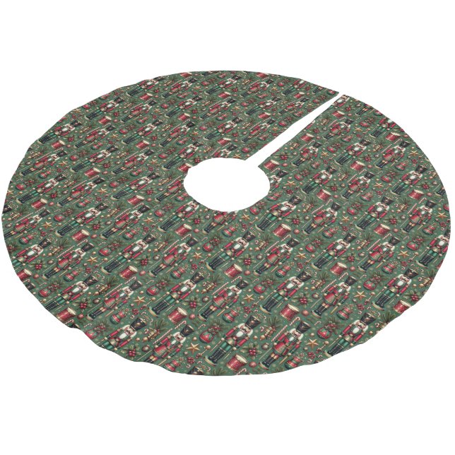 Nutcrackers Pattern Tree Skirt (Angled)