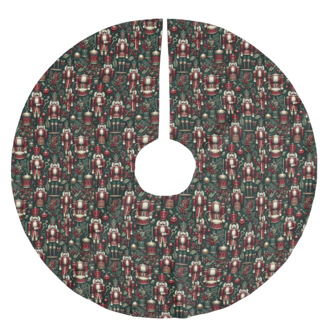 Nutcrackers Pattern Tree Skirt (Front)