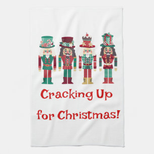 Nutcrackers tea towel
