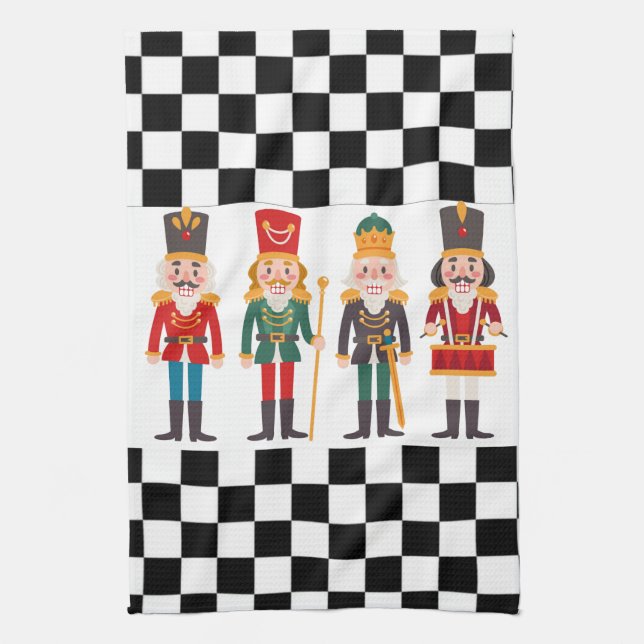 Nutcrackers  tea towel (Vertical)