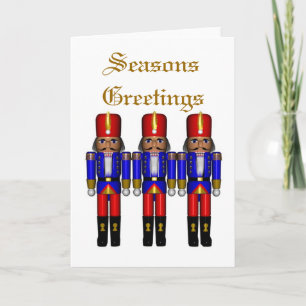nutcrackers traditional  Seasons Greetings Holiday Card