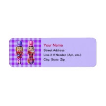 Nutcrackers w/ Red Truck Valentine Address Labels
