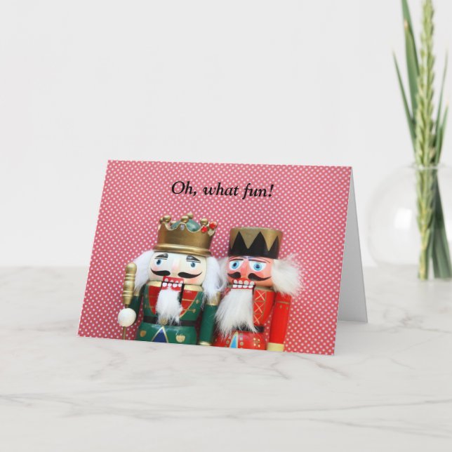 nutcrackers with polka dots party invitation (Front)
