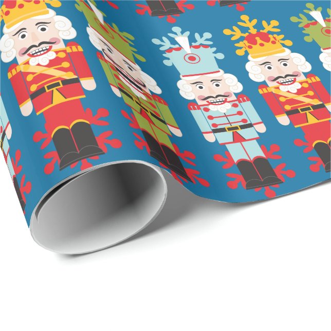 Nutcrakers ~ Roll Gift Wrapping Paper COLOR CHANGE (Roll Corner)