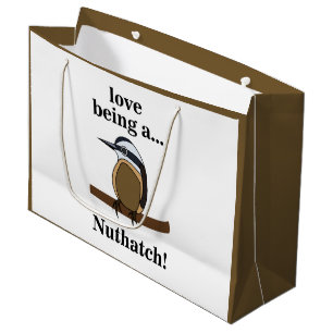 Nuthatch Bird Backyard Birdwatchers Large Gift Bag