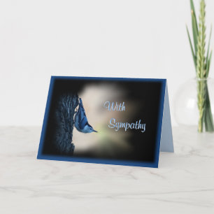 Nuthatch Bird Sympathy -customise any occasion Card