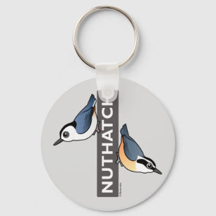 Nuthatch Fan Key Ring