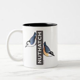 Nuthatch Fan Two-Tone Coffee Mug