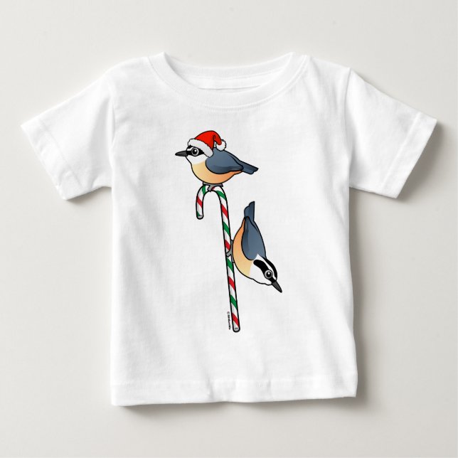 Nuthatch Santa Baby T-Shirt (Front)