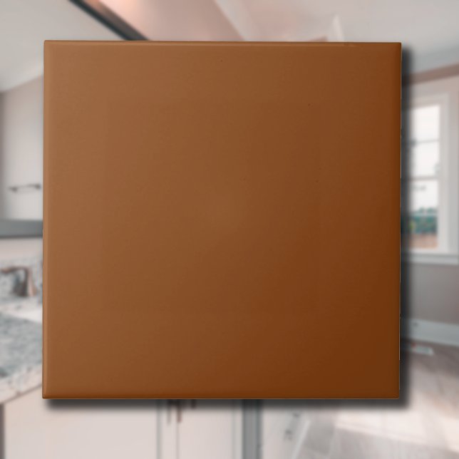 Nutmeg Brown Solid Colour | Classic Elegant Tile (Creator Uploaded)