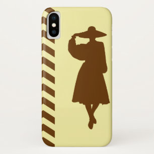 Nutmeg Cream Neutral Chevrons Fashion iPhone X Case