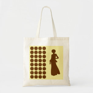 Nutmeg Cream Neutral Dots Fashion Silhouette Tote Bag