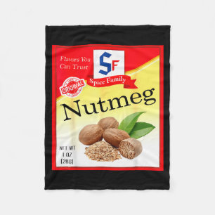 Nutmeg Groups Costume Funny Family Matching Thanks Fleece Blanket