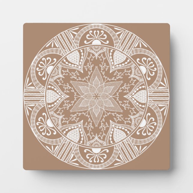 Nutmeg Mandala Plaque (Front)