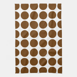 Nutmeg Neutral Dots Tea Towel