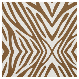 Nutmeg Neutral Zebra Fabric