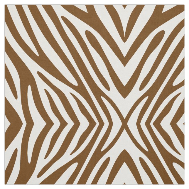 Nutmeg Neutral Zebra Fabric (Swatch)