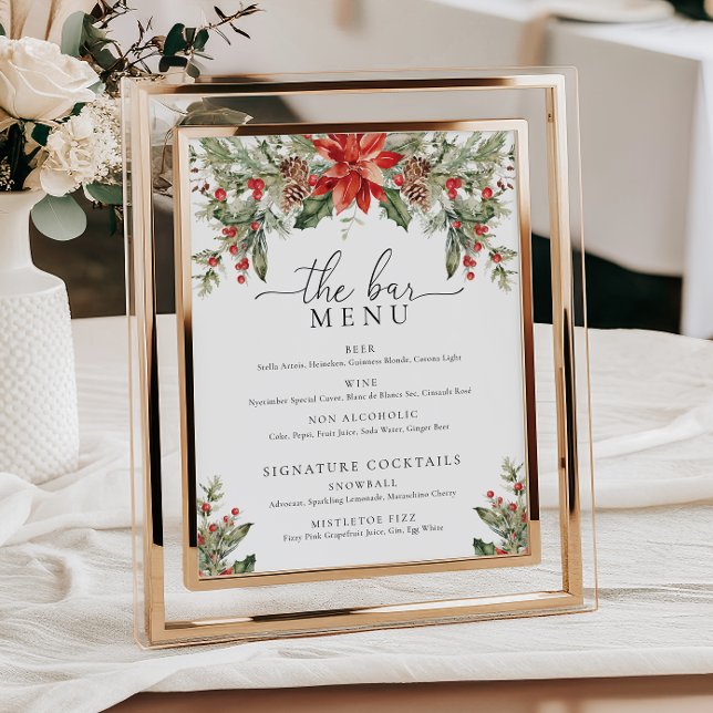 Nutmeg Noel Christmas The Bar Drinks Menu Poster (Creator Uploaded)