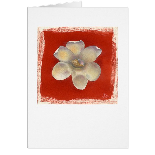 Nutmeg Shell & Red Flower (Front)