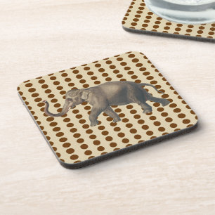 Nutmeg Spice Moods Dots with Elephant Coaster