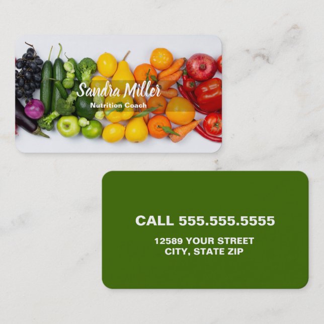 Nutrition Coach Business Card (Front/Back)