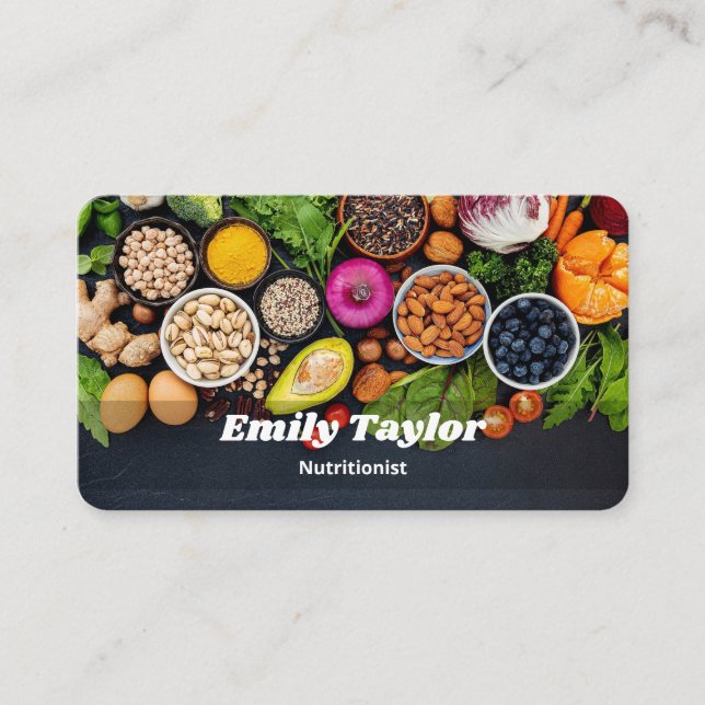 Nutrition Coach Business Card (Front)