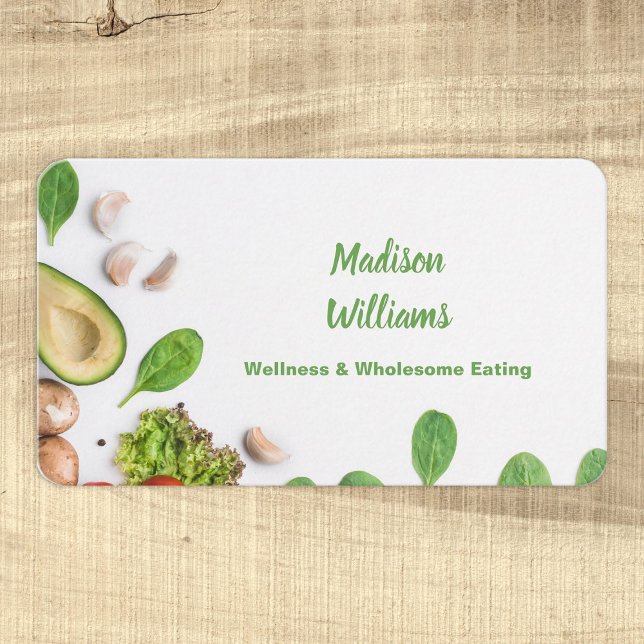 Nutrition Coach Nutritionist Business Card (Nutrition Coach Business Cards)