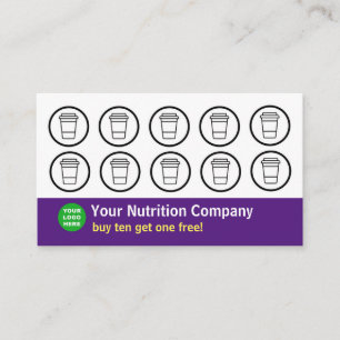 Nutrition Company Punch Card Purple