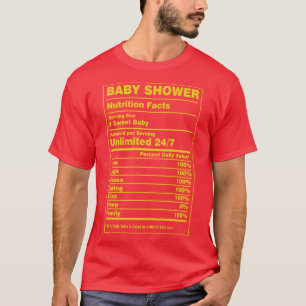 Nutrition Facts Baby Shower T-Shirt