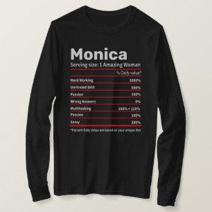 Nutrition Facts Personalised Name- Women Gift  T-Shirt