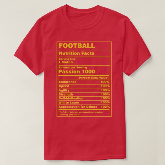 Nutrition Facts T-Shirt (Design Front)