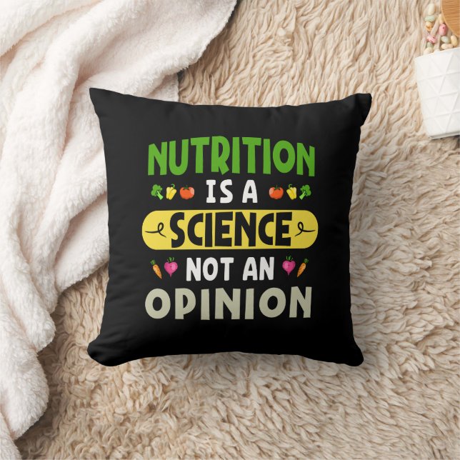 Nutrition Is A Science Not An Opinion Nutritionist Cushion (Blanket)