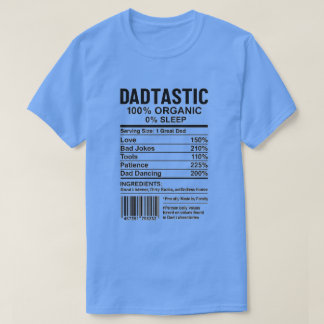 Nutrition label parody with barcodes, ingredients  T-Shirt