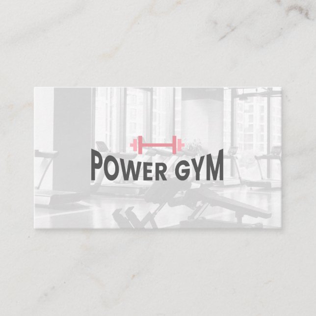 Nutrition Personal Health | Gym Fittness Trainer Appointment Card (Front)