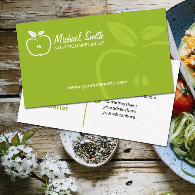 Nutrition Specialist Business Card (Creator Uploaded)