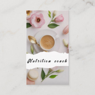 Nutrition Therapist Health and Wellness Business Card