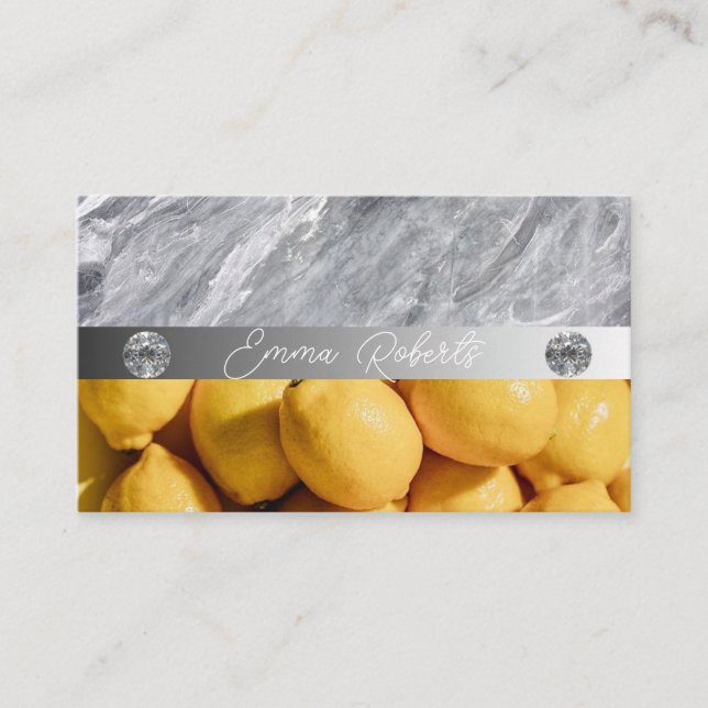 Nutrition Therapist Health and Wellness Business Card (Front)