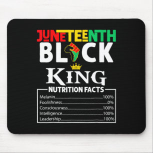 Nutritional Facts Juneteenth 1865 Black King Black Mouse Mat