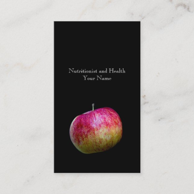 Nutritionist and Health Business Card (Front)