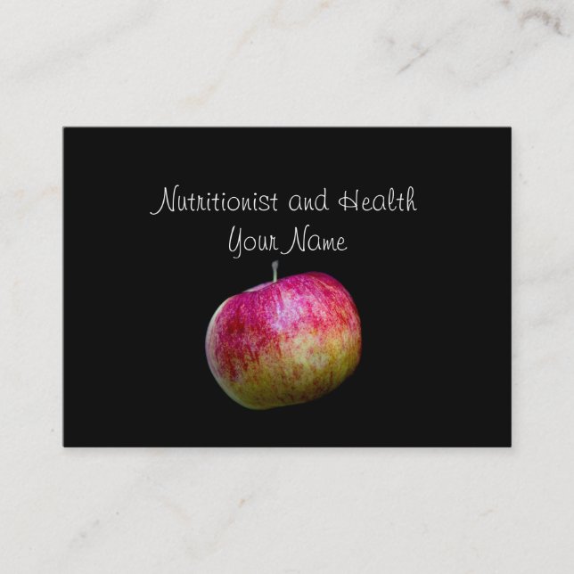 Nutritionist and Health Business Card (Front)