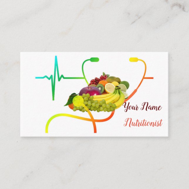 Nutritionist Business Card (Front)