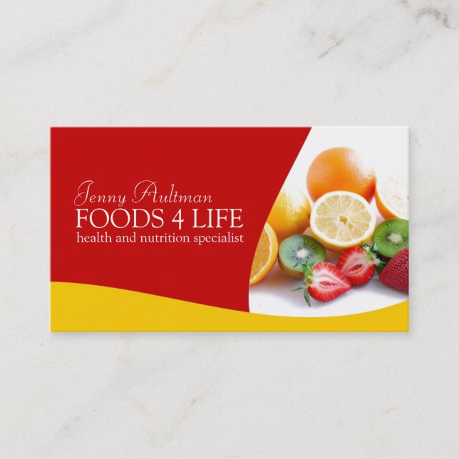 Nutritionist Business Card (Front)