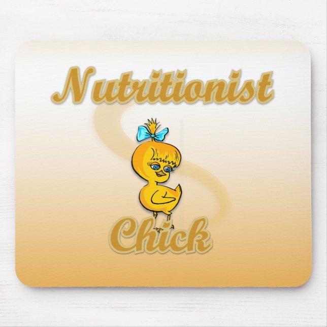 Nutritionist Chick Mouse Mat (Front)