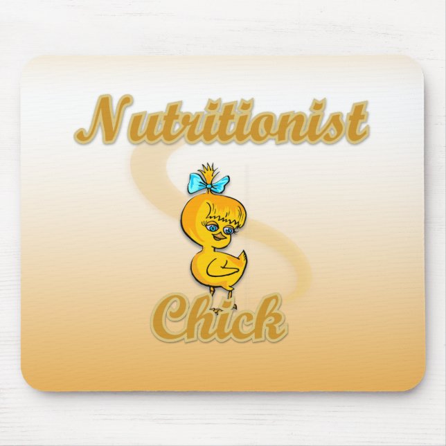 Nutritionist Chick Mouse Mat (Front)